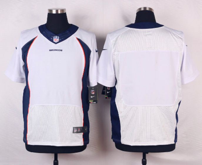 Men Denver Broncos Blank White Elite Nike NFL Jerseys->miami dolphins->NFL Jersey